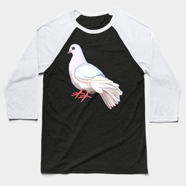 Dove Baseball T-Shirt by Art by Deborah Camp